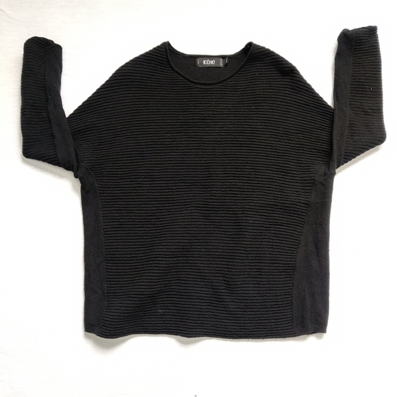 ICONE Simons wool and cashmere blend black sweater - Picture 8 of 8